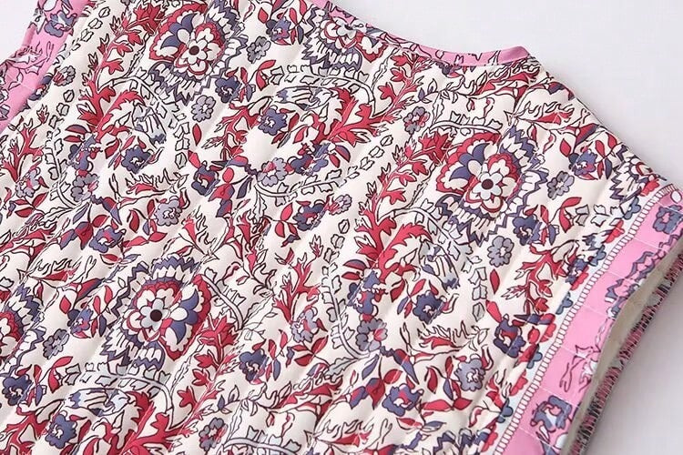 Chaleco Acolchado Estampado