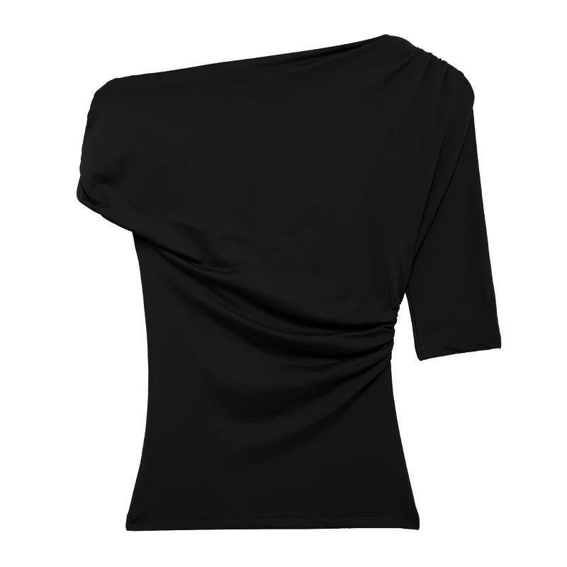 Top casual asimétrico