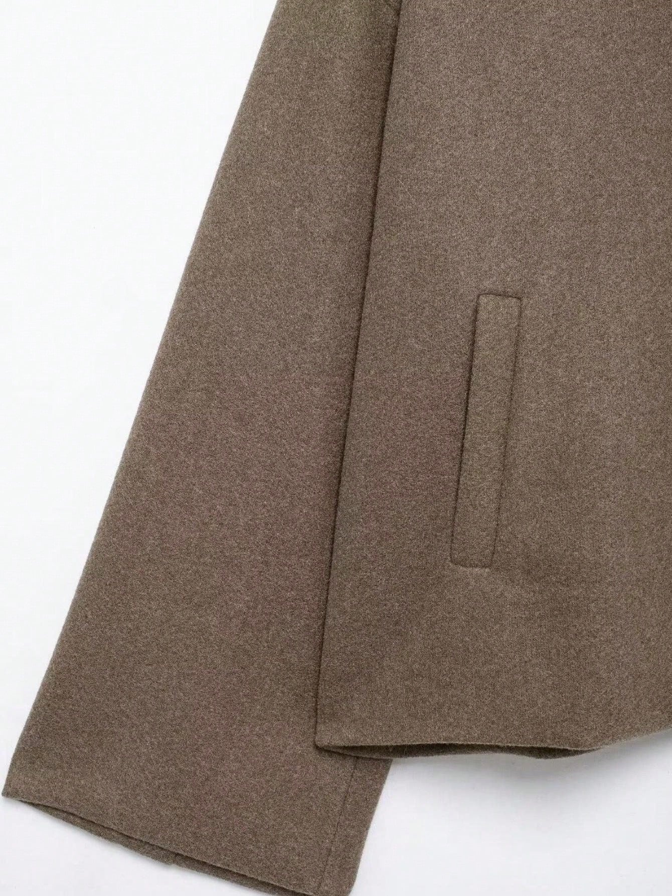 Chaqueta Bomber de Paño con Cuello Clásico