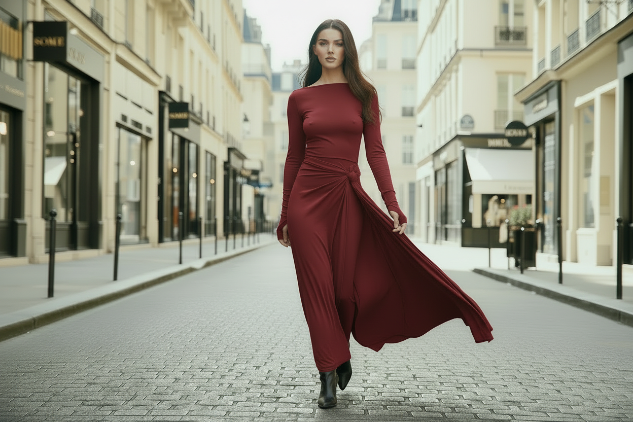 Vestido Confort Largo