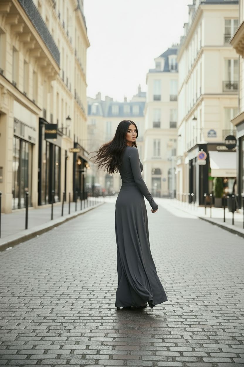 Vestido Confort Largo