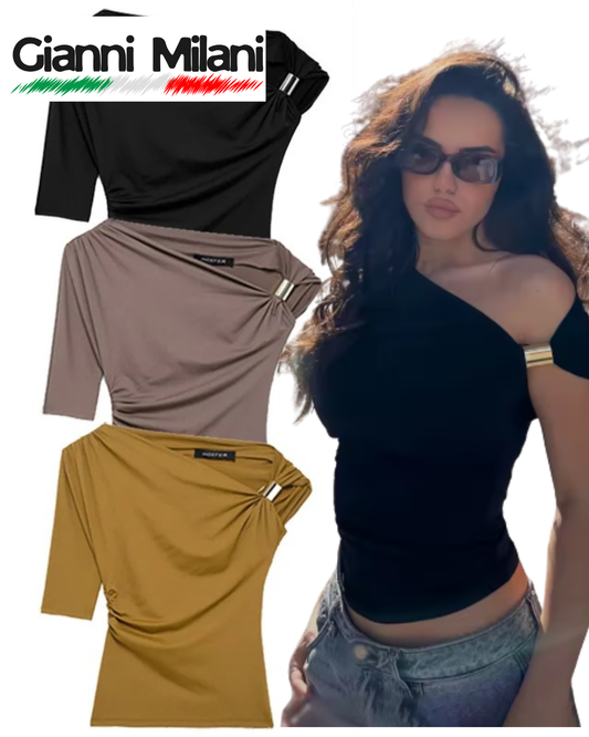 Top casual asimétrico