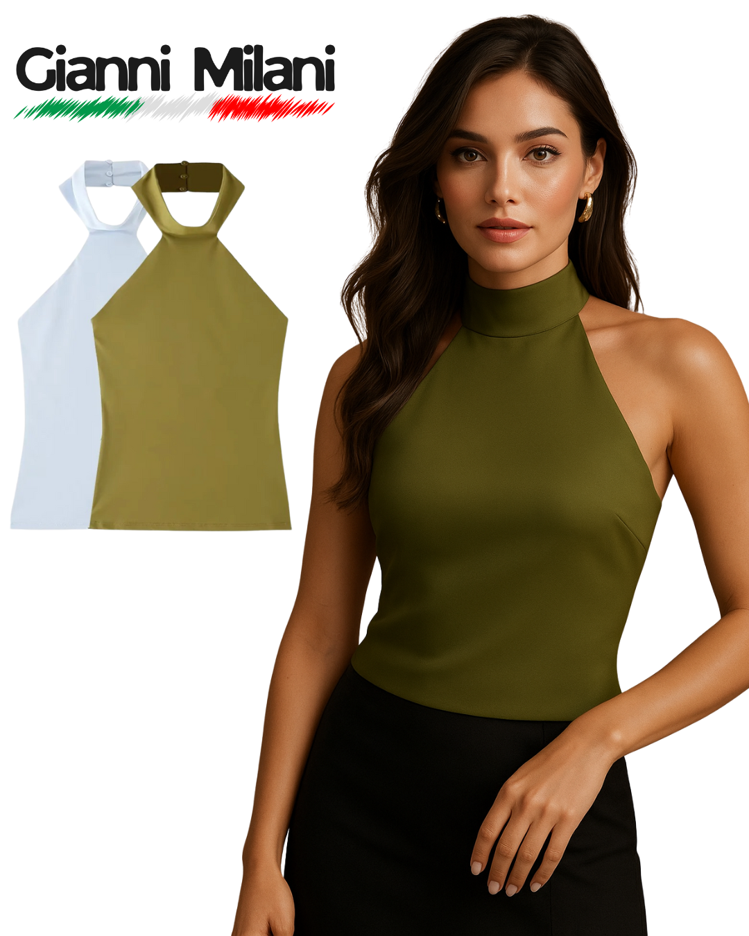 Top Elegante Sin Espalda para Mujer