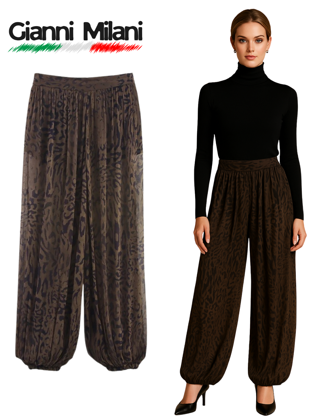 Pantalón Holguero Leopardo Difuminado