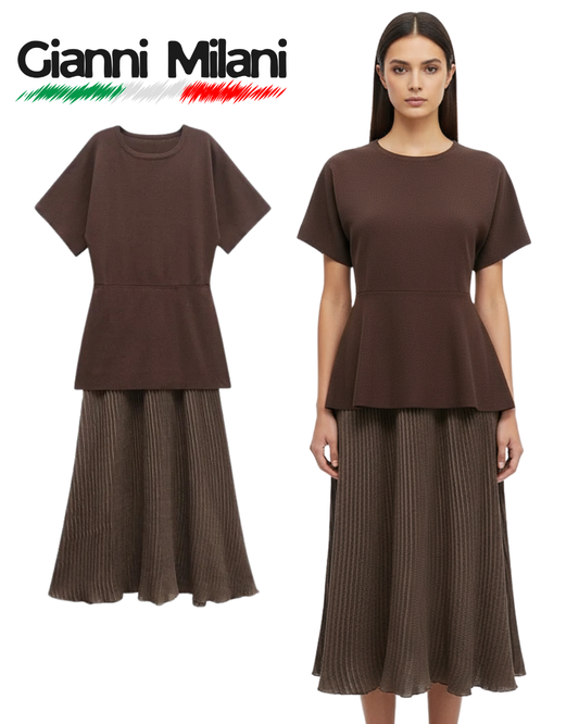 Vestido Largo Marrón