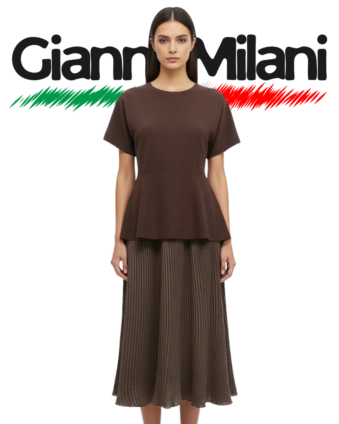 Vestido Largo Marrón