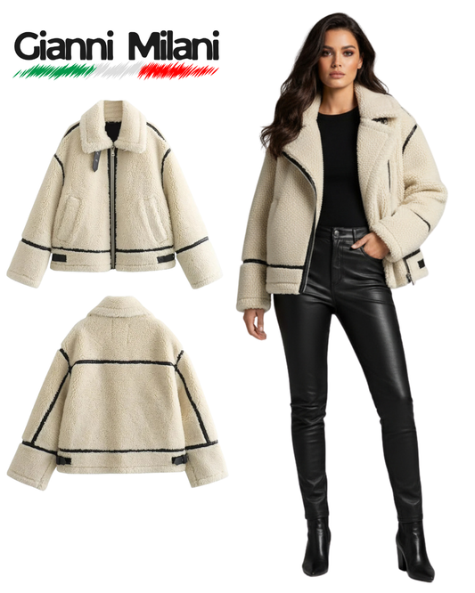 Chaqueta de Borrego Beige