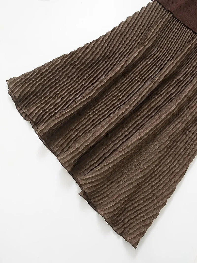 Vestido Largo Marrón