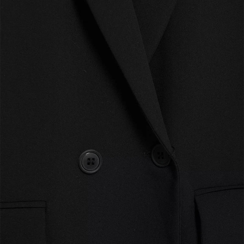 Americana Black Mujer con Doble Botón