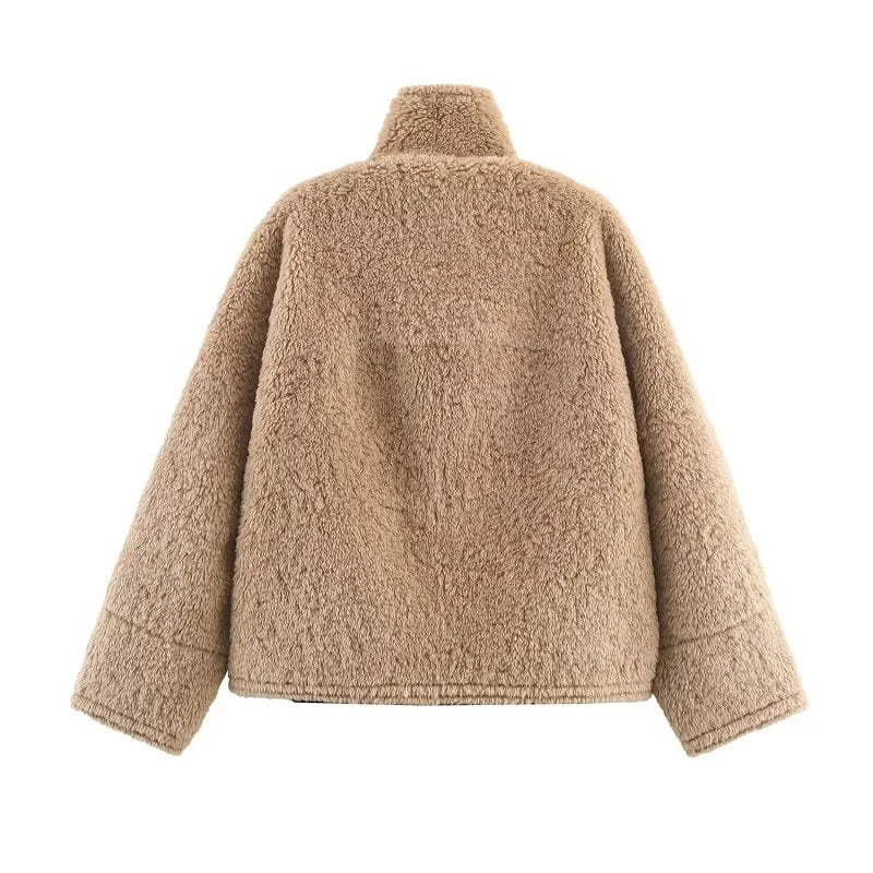 Chaqueta de Borrego Biege