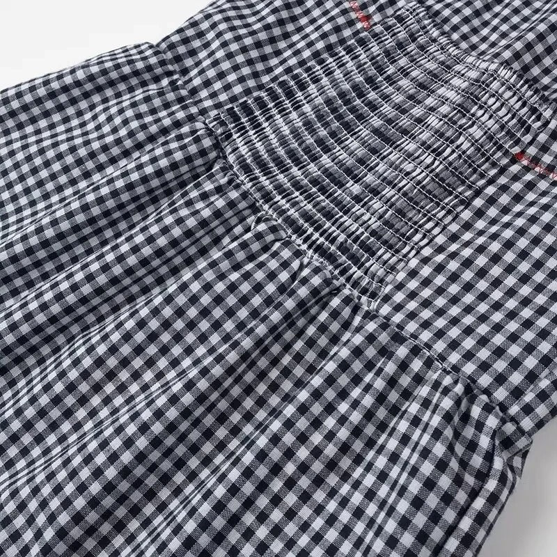 Vestido Largo de Cuadros con Estampados