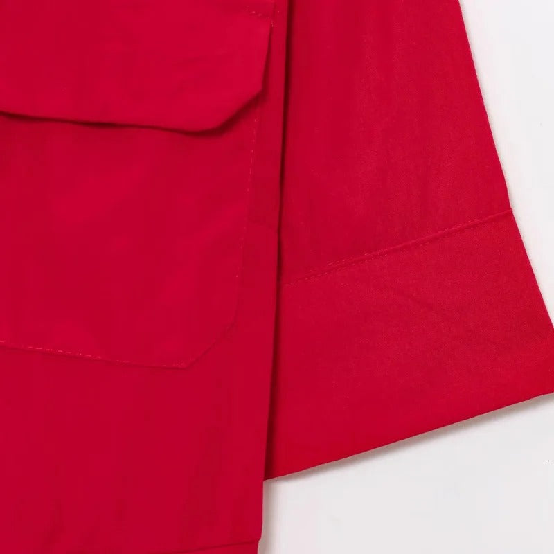 Vestido de Escote Largo Fusia