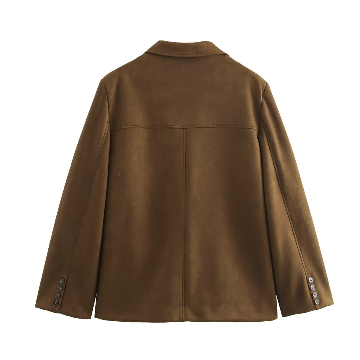 Chaqueta Marrón de Gamuza de Entretiempo