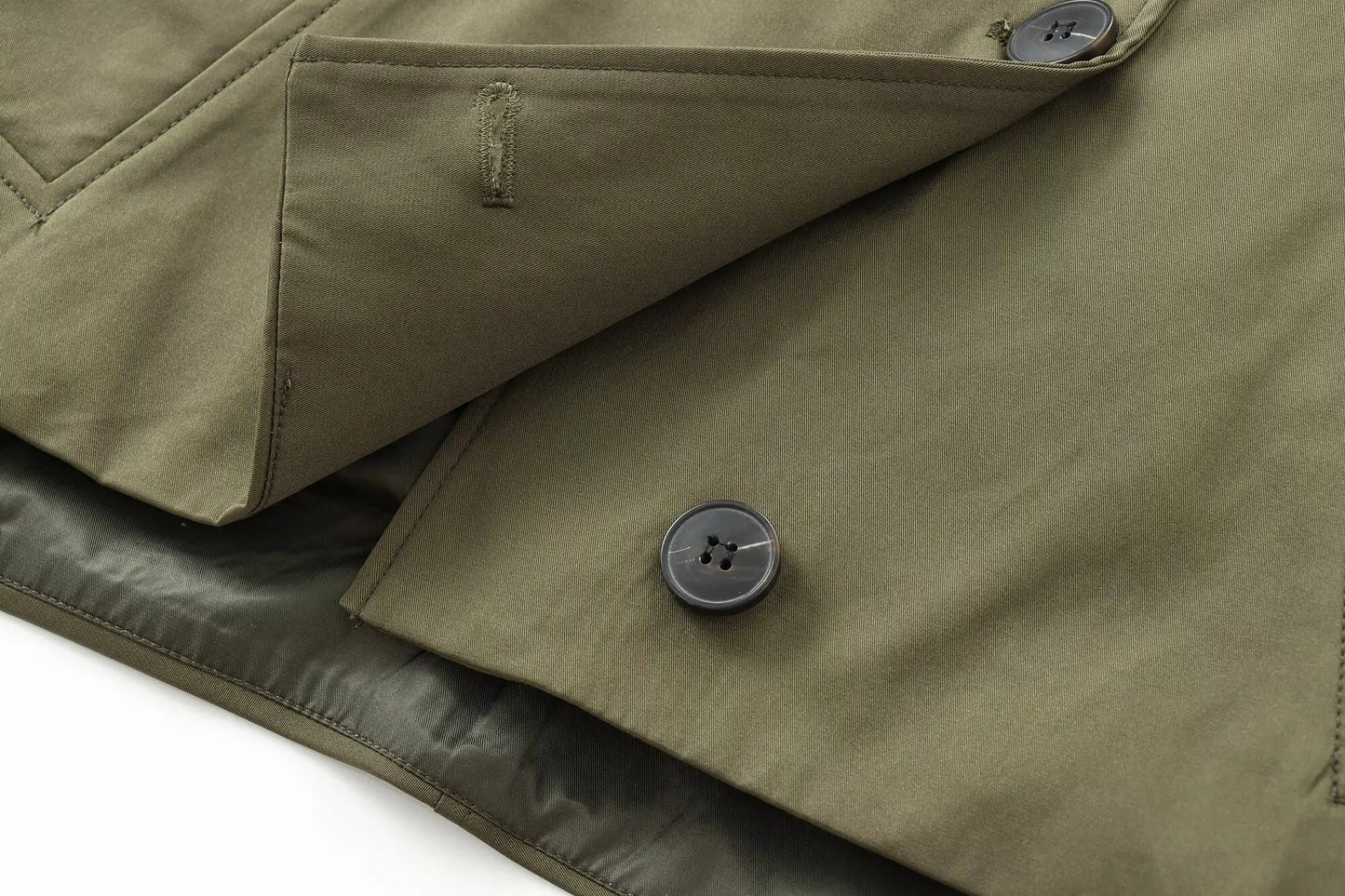 Chaqueta Verde Militar con Capucha
