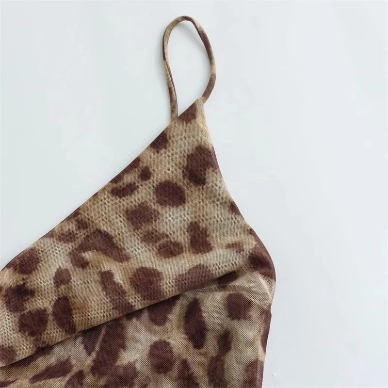 Vestido Largo Leopardo