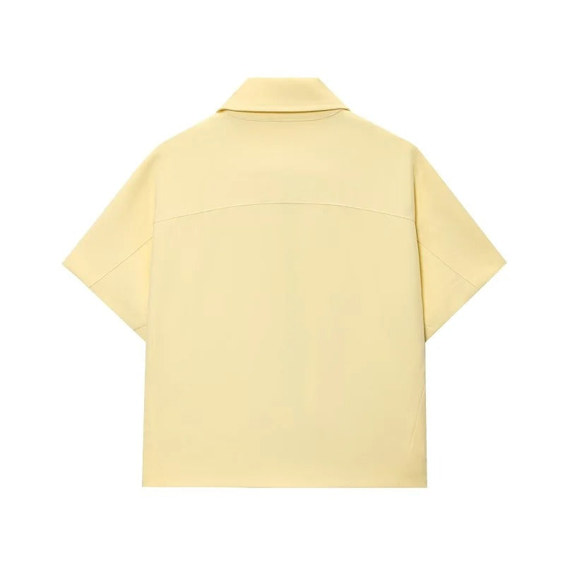 Camisa de Manga Corta Amarilla