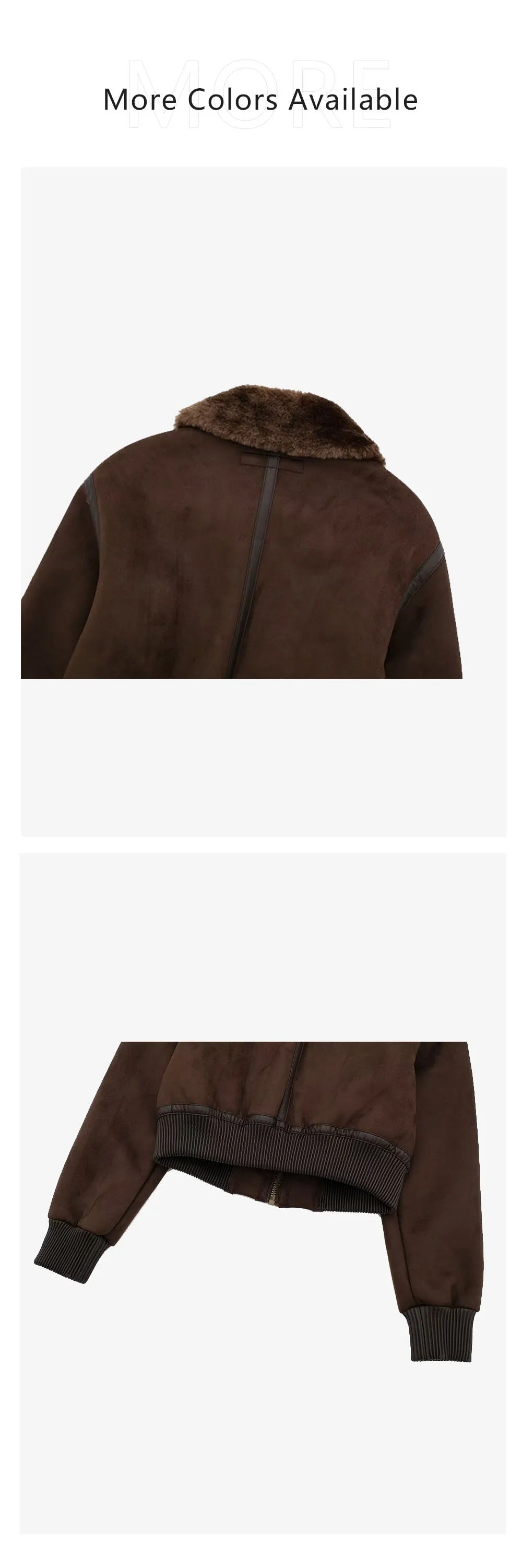 Chaqueta de Ante Marrón con Pelo