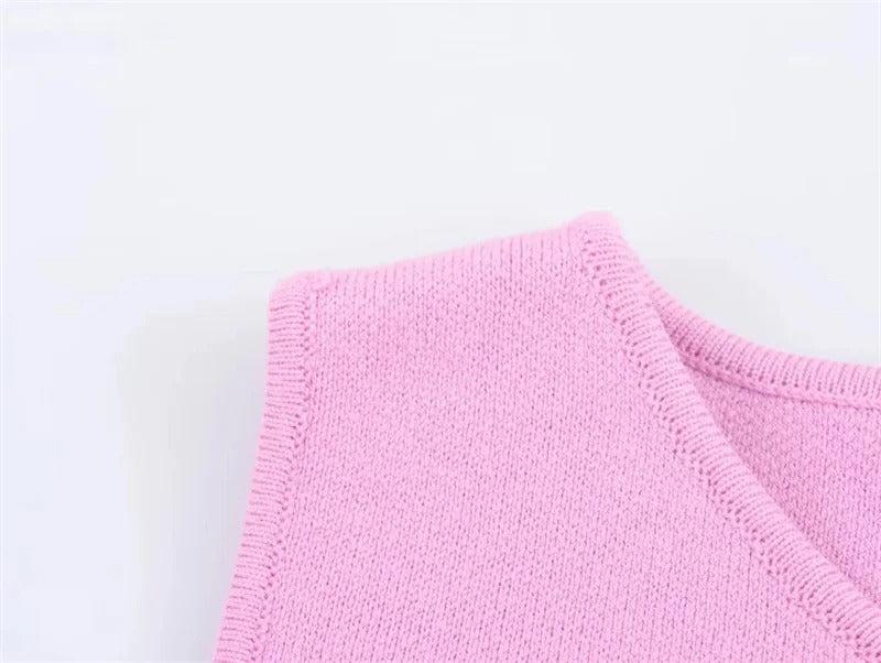 Camiseta Rosa Botones de Tirantes