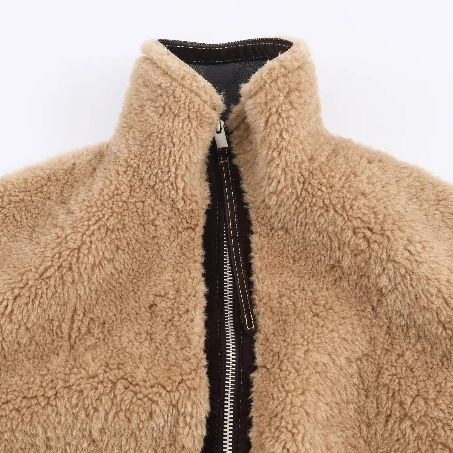 Chaqueta de Borrego Biege