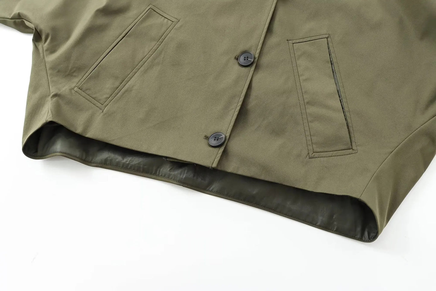 Chaqueta Verde Militar con Capucha