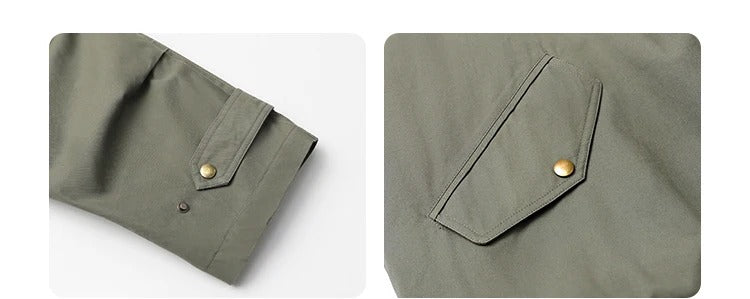 Chaquetón Verde Militar con Pelo