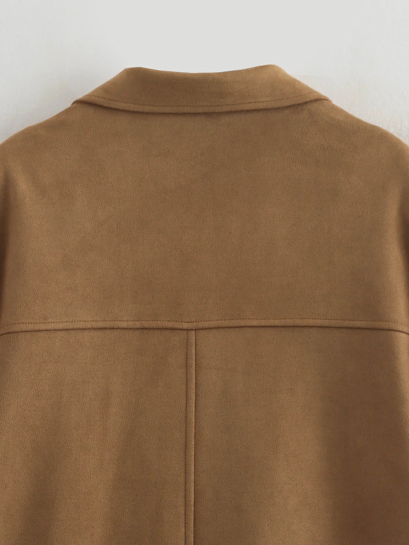 Chaqueta Marrón de Gamuza de Entretiempo