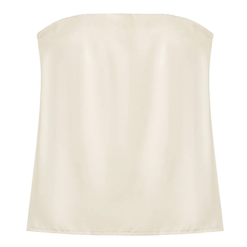 Conjunto de dos piezas compuesto por pantalón de campana y top