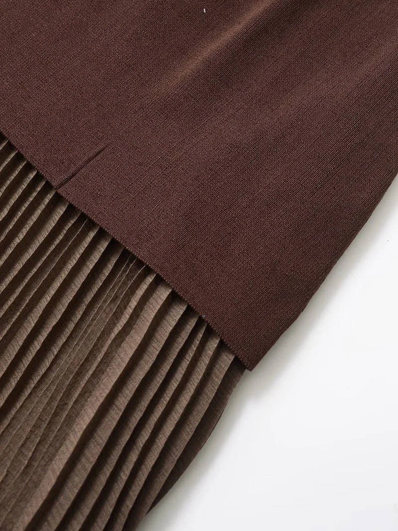 Vestido Largo Marrón