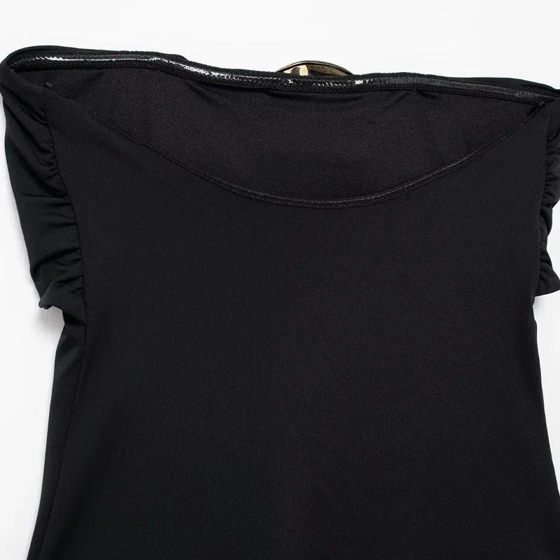 Top body con chapa redonda