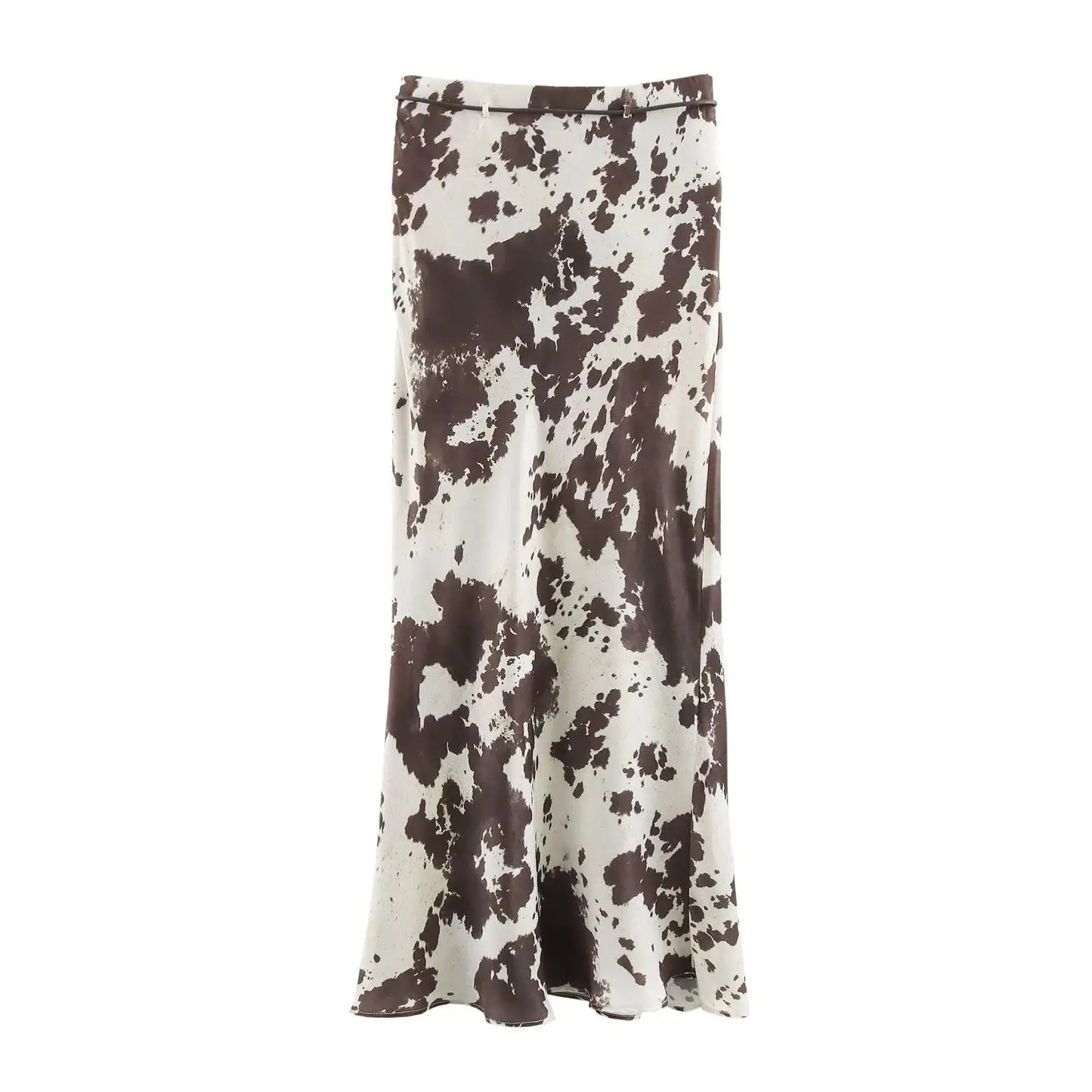 Conjunto Dálmata de Camisa de Seda y Falda Larga