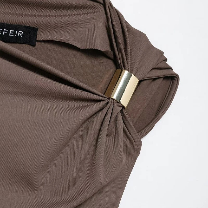 Top casual asimétrico