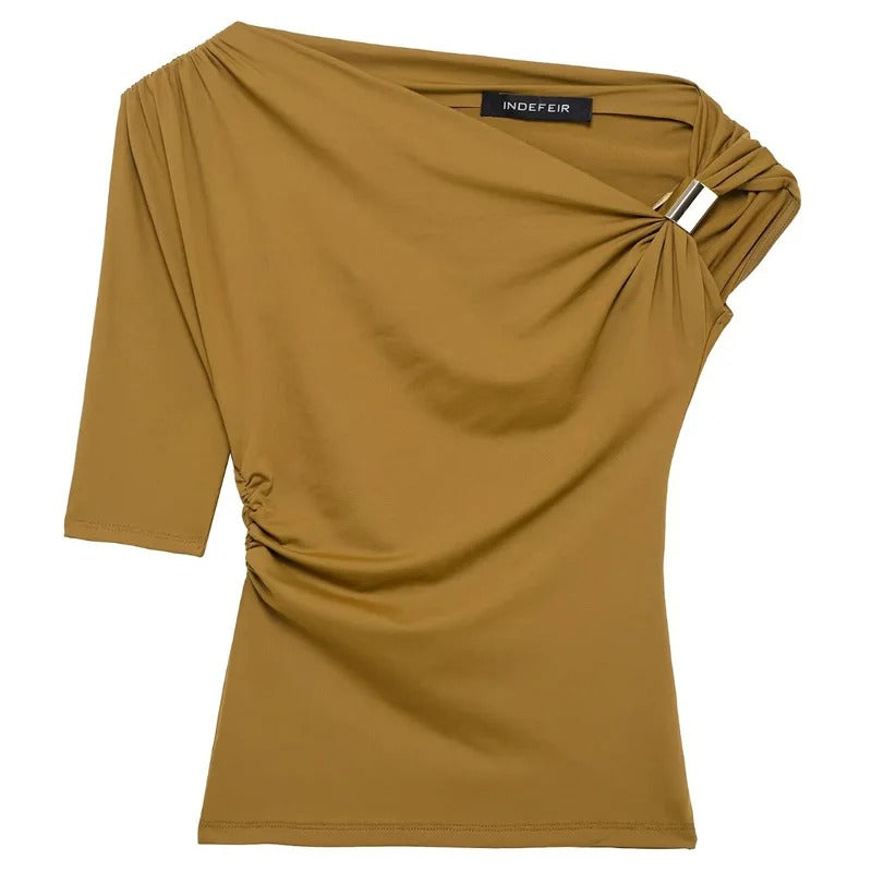 Top casual asimétrico