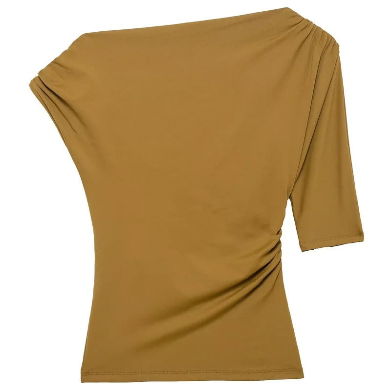 Top casual asimétrico